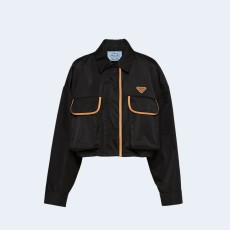 프라다 리나일론 포켓 재킷 블랙