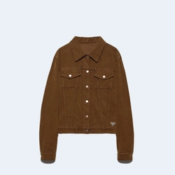 프라다 코듀로이 블루종 재킷