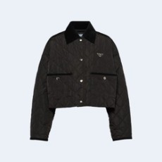 프라다 리나일론 크롭 재킷