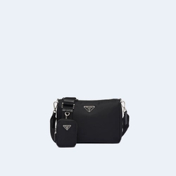 프라다 리나일론 사피아노 레더 숄더백