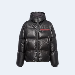 프라다 라이트 나일론 후드 패딩 자켓