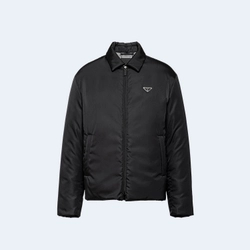 프라다 리나일론 크롭 다운 자켓