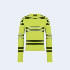 프라다 스트라이프 램스 울 스웨터