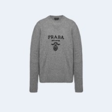 프라다 울 캐시미어 크루넥 스웨터