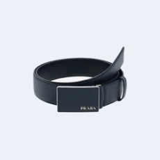 프라다 사피아노 레더 벨트 발틱 블루