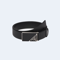 프라다 사피아노 레더 버클 벨트