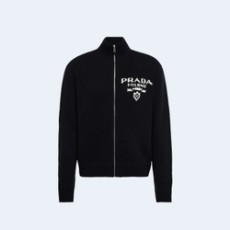 프라다 울 캐시미어 가디건