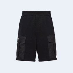 프라다 코튼 쇼츠 블랙