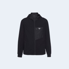 프라다 삼각로고 리나일론 후드 자켓