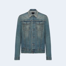 프라다 데님 블루종 자켓