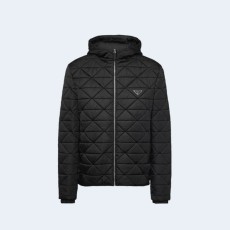 프라다 리나일론 블루종 자켓