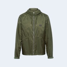 프라다 리나일론 밀리터리 자켓 그린