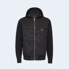 프라다 코튼 나일론 가바딘 자켓