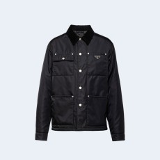 프라다 리나일론 블루종 자켓