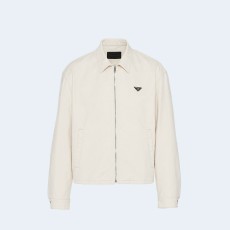 프라다 벨벳 데님 블루종 자켓