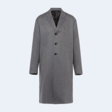 프라다 싱글 브리스티드 캐시미어 코트