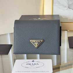 프라다 1M0204 사피아노 삼각로고 반지갑