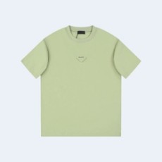 프라다 유니 삼각로고 티셔츠 그린