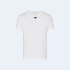 프라다 코튼 티셔츠 화이트