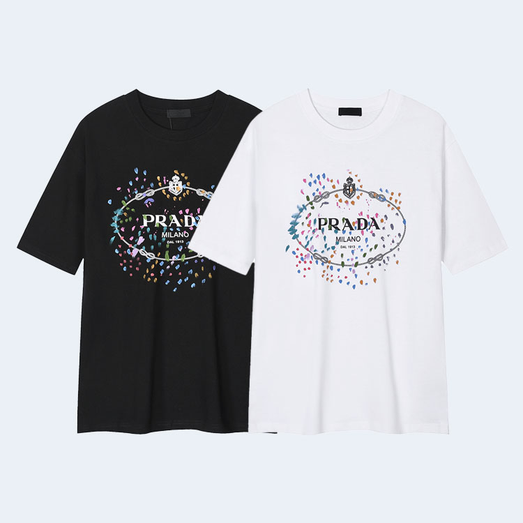 프라다 24SS 스팽글 멀티컬러 티셔츠