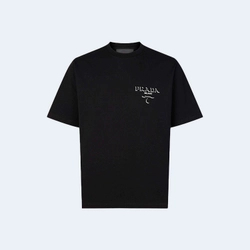프라다 코튼 티셔츠 블랙