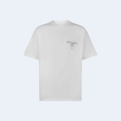 프라다 코튼 티셔츠 화이트