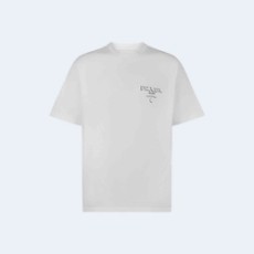 프라다 코튼 티셔츠 화이트