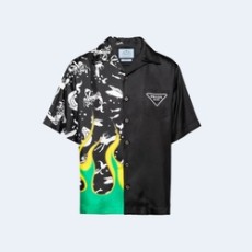 프라다 플레임씨 더블 매치 셔츠