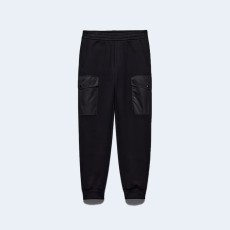 프라다 리나일론 디테일 코튼 트랙 팬츠