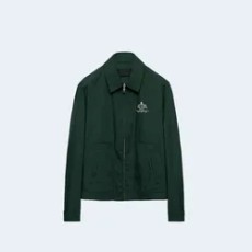 프라다 코튼 블렌드 블루종 재킷