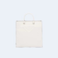 프라다 사피아노 가죽 토트백 화이트